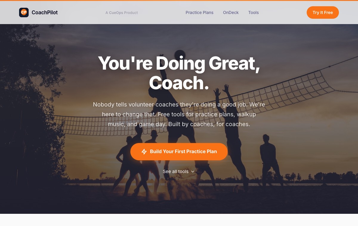 CoachPilot, a CueOps platform
