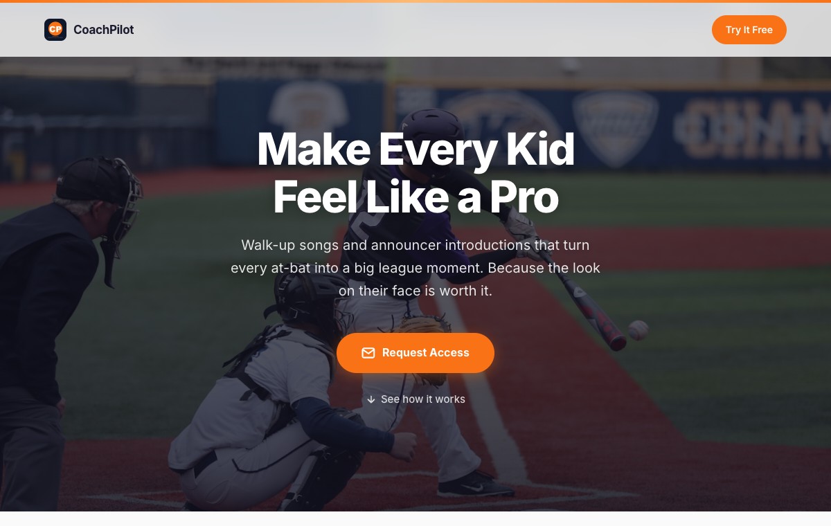 OnDeck, walk-up music for youth sports
